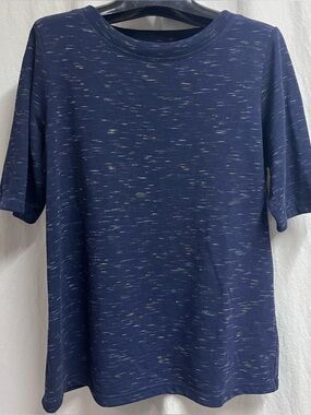 Christoper Banks Navy Relaxed Restyled Tee Top Medium